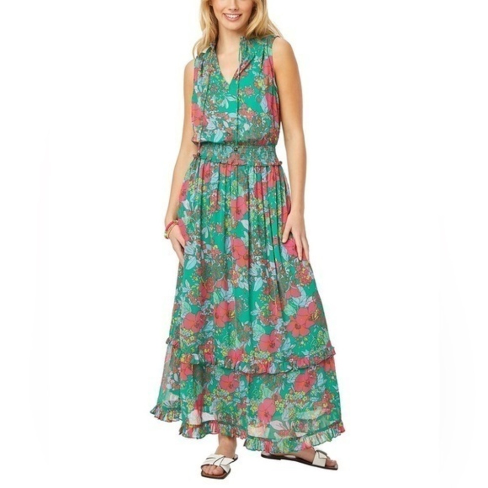 Roller Rabbit Ashbury Floral Frida Dress Size S